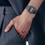 CASIO G-SHOCK seeria, veekindel, kvartsmehhanism, roostevabast terasest ioonkattega rihm, sama stiil meestele ja naistele, hall sihverplaat A158WETB-1A hall v&auml;rv