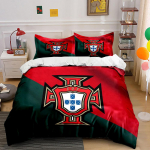 Portugal FPF embleemi disain. Voodipesukomplektid Tekikotikomplektid Tekikotid Padjap&uuml;&uuml;rid(1 * Tekikott 2 * Padjap&uuml;&uuml;ri, ilma tekita) 135x200cm