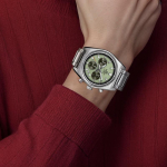 CASIO EDIFICE 100 meetrit veekindel stopperliikumine Kvarts terasrihm meeste k&auml;ekell roheline sihver EFB-730D-3AV sinine