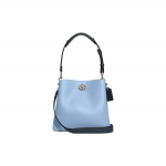 Coach Willow 24 Keerukinnitusega Krokodillimustriga Nahast K&auml;ekott Naiste k&auml;ekotid Sinine C3766-LHPQM Basic Set (Bag+Dust Bag)