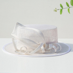 KLASSIKALINE SINAMAY Fascinator M&uuml;tsid Naistele P&auml;ikesem&uuml;ts Daamide Suvem&uuml;tsid Lai &Auml;&auml;r Boater M&uuml;tsid Teepeo Derby Kiriku PULAM&Uuml;TS valge