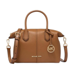MICHAEL KORS Hyde metallist v&otilde;lu, veisenahast ja kunstnahast, &otilde;la-crossbody k&auml;ekott, v&auml;ike suurus, naiste stiil kuld