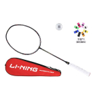 LiNing 3D CALIBAR Kollektsioon Sulgpallireketid Kiirust&uuml;&uuml;p Parandatud l&ouml;&ouml;gikiirus T&auml;psem Tase 670mm &Uuml;ksikreket Must AYPP012-1 red