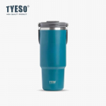 Tyeso 1200ML Termos roostevabast terasest kohvitass K&uuml;lm Kuum Kahekihiline isoleeritud Suure mahutavusega k&uuml;lma vee tass 1200ML sinine