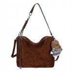 Suure mahutavusega mitmek&uuml;lgne s&uuml;gisene ja talvine &uuml;hekordse &otilde;larihmaga crossbody kott, t&ouml;&ouml;le k&auml;imiseks m&otilde;eldud kott, naiste kott With pendant