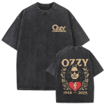 Pestud Vintage Raskemetalli Rockib&auml;ndi Black Sabbath Ozzy Osbourne Merch T-s&auml;rk Meeste Naiste Vintage &Uuml;legabariidilised T-s&auml;rgid Streetwear S mitmev&auml;rviline
