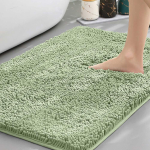 Vannitoap&otilde;randamatt Tualettruumi Valamu &Scaron;enill libisemiskindel Matt Vannitoa Sissep&auml;&auml;s Imav P&otilde;randamatt Light green,50*80cm tpr bottom