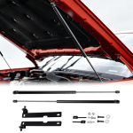 H&uuml;drauliline gaasvedrustusega tugivarras Ford Ranger T9 2022 2023 2024 2025 jaoks Amortisaatorid Esiosa kapoti modifitseeritud t&otilde;stetoed. Black must