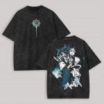 Gachiakuta Enjin Rudo Zanka Riyo Jabber Tr&uuml;kitud Unisex Pesemistee S-XL Mehed Naised Streetwear Harajuku Naiste Meeste R&otilde;ivad S