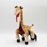 Armsad Zoochosis kaisuloomad ainulaadse disainiga pehmest l&uuml;hikarvalisest kangast Giraffe
