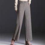 S&uuml;gis Talv Paksenenud Sirge Pantalones Naiste Laia S&auml;&auml;rega P&uuml;ksid Elegantne Kotakas K&otilde;rge V&ouml;&ouml;kohaga Soe Pantalon M