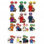 (Stiil G 14 tk) 14Super Mario Luigi Peach Printsess Seen Mini Kujud Ehitusklotsid Tegelased Laste Parim Kingitus Style A 8pcs