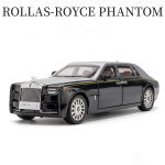 1:18 Rolls Royce Phantom Starlighti lagi Sulamist Auto Valatud Mudelid & M&auml;nguautod Auto Mudel Heli ja Valgus Autode M&auml;nguasjad Lastele Kingitused must