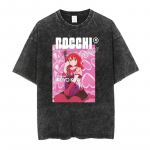 Meeste &uuml;legabariidilised tr&uuml;kitud t-s&auml;rgid Bocchi klubi muusikab&auml;nd Anime Bocchi The Rock Puuvillased topid Loovad &uuml;mmarguse kaelusega t-s&auml;rgid Pesta t-s&auml;rk S