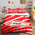 Punane taust PSV logoga. Voodipesukomplektid Tekikotikomplektid Tekikotid Padjap&uuml;&uuml;rid(1* Tekikott 2* Padjap&uuml;&uuml;ri (ilma t&auml;idiseta)) 135x200cm