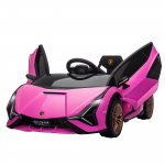 Laste elektriauto, Lamborghini, 3-5 km/h, puldiga juhitav, 3-5-aastastele, roosa 108 x 62 x 40 cm roosa