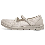 Skechers Be Cool Tekstiil, S&uuml;nteetiline Nahk Madalad Vabaajajalatsid Naiste Looduslik 100366-NAT 35