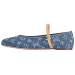 LOUIS VUITTON Romy Denim Lamedad Mary Jane Kingad Naiste Sinised 1ADIBO 36 gray