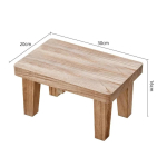 Tammepuidust V&auml;ike J&auml;rjepink Jaapani stiilis 30*20cm Kingavahetuspingid Suur Kandev&otilde;ime Pikendatavad Jalad Kodu Madal J&auml;rjepink Majapidamine beige