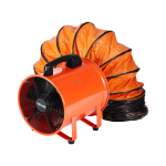 VEVOR 300mm Kaasaskantav Ventilaator, 2 Kiirust 2894CFM Kiire T&ouml;&ouml;stuslik Kasuliku Ventilaator 10m Painduva Voolikuga 38 x 35.7 x 43.8 cm
