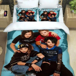 Tokio Hotel B&auml;ndi Prindiga Voodipesukomplektid Peen Vooditarvete Komplekt Tekikott Voodikate Komplekt Voodipesukomplekt Luksuslik S&uuml;nnip&auml;evakink 135x200cm black