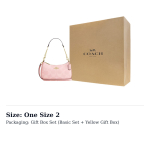 COACH Teri kunstnahast &otilde;lakott keskmine naiste oma Rouge Pink CAL51-IMPO One Size 2 beige