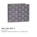 GOYARD Victoire L&otilde;uend Nahast Rahakott Unisex 11 V&auml;rvi VICTO8PMLTY One Size 5 hall