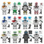 T&auml;hes&otilde;dade S&otilde;dalase Ehitusklotside Minifiguurid V&auml;ikeste Osakeste Kokkupandavad Kujud Lahingum&auml;nguasi 24 Stiili Set E