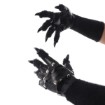 Pungi stiilis karvased looma k&uuml;&uuml;nisega kindad K&auml;sit&ouml;&ouml;nahast Cosplay rekvisiidid Dekoratiivsed Kaitsvad Hingavad Soojad Talvekindad must