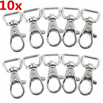 10 tk metallist kaelapaela konksuga p&ouml;&ouml;rlev snap homaari kinnitusklambrite jaoks