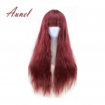 65 cm pikad lokkis juuksed naistele Lainelised juuksed T&auml;ielik parukas Moodne kost&uuml;&uuml;mpall Anime Rollim&auml;ng Light Brown