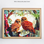 5D teemantmaaling looma &ouml;&ouml;kull t&auml;is &uuml;mmargune kivist pilt tikandid teemant 20X30