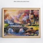 Teemantmaalimine Maastik Teemanttikandid T&auml;isekraaniga teemantmosaiikpildid 20X30CM