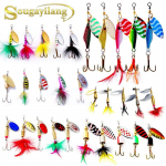 Tehismetallist lusikaga kalap&uuml;&uuml;gi landid 30 tk Spinner metallist kalap&uuml;&uuml;gis&ouml;&ouml;dad lusikaga &otilde;ngekonksud s&ouml;&ouml;dad 30Pcs Lures&Box