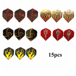 15-30 tk Ilus peegeldav lasernoolem&auml;ngu komplekt ABC Darts Flights kvaliteetne vastupidav PVC Kena noolem&auml;ngu komplekt