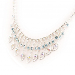 Les Tr&eacute;sors De Lily [C4366] - Collier Cr&eacute;ateur 'Cristal' Turquoise t&uuml;rkiissinine