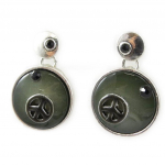 NOA [G0398] - Boucles Cr&eacute;ateur 'Nacre en Folie' gris hall