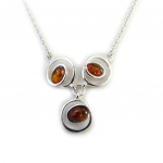 Les Tr&eacute;sors De Lily [N2816] - h&otilde;bedane kaelakee  Inspiration  merevaigu konjak (roodiumiga kaetud) - 30x30 mm h&otilde;be