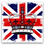 Les Tr&eacute;sors De Lily [M5304] &ndash; l&otilde;uend &bdquo;So British&rdquo; kroon (40x40 cm) must