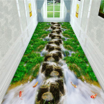 3D koridori vaip Kodu/kontori vaip Magamistoa vaip Sissep&auml;&auml;s/Esik uksemati ala Vaip elutuba 80cm*100cm