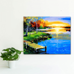 Kingitus Pumpkin Lantern saabumine Crystal t&auml;ispuur &Uuml;mar teemantmaaling Ristpiste 20X30CM