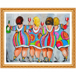 Teemantmaaling Teemanttikandid Multikad 5D Teemantmaal T&auml;ielik &uuml;mmargune Buddha Teemant Round 20X30CM