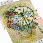 5D Teemantmaalikomplekt T&auml;isruudukujuline teemantmosaiik-m&uuml;&uuml;k Tikandid Ristpistes 20X30CM