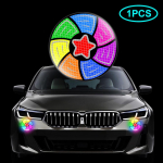 1 tk 3D-auto helkurkleebis Autoukse kokkup&otilde;rkevastane kriimustusvastane tahavaatepeegel v&auml;rviline ohutushoiatus peegeldav kerele kleebis