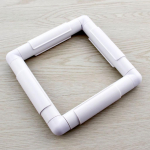 Sqaure'i ristpistes tikkimisraam r&otilde;ngas plastikust lauaplaadi aluse r&otilde;ngas n&auml;put&ouml;&ouml; jaoks, n&otilde;elapiste DIY kunsti k&auml;sit&ouml;&ouml;projektid 15.2cm