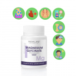 Magneesiumgl&uuml;tsinaat Mg Uus eluallikas Magneesium tervise edendamiseks 60 taimset kapslit 60 capsules (for 1 month)