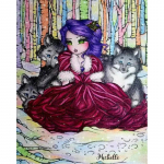 5D DIY Teemantmaali T&uuml;druku ja Hundi Ristpistekomplekt Mosaiik Teemanttikandid Roos T&auml;is&uuml;mmargune/ruudukujuline puur Kodukaunistus Round 20x30cm