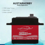 AUSTARHOBBY AX8601 Digital Servo 25KG Metal Gear suure p&ouml;&ouml;rdemomendiga veekindel RC Traxxas HSP autole 1 pc
