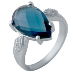 H&otilde;bes&otilde;rmus London Blue topaasiga 4,087 ct (1966211) 3,67 g 925 proov 17 sinine
