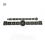 1-leheline kulumiskindel nuppude remondikleebis Praktiline uudne selge mustriga Wordi autonupu kleebis 31